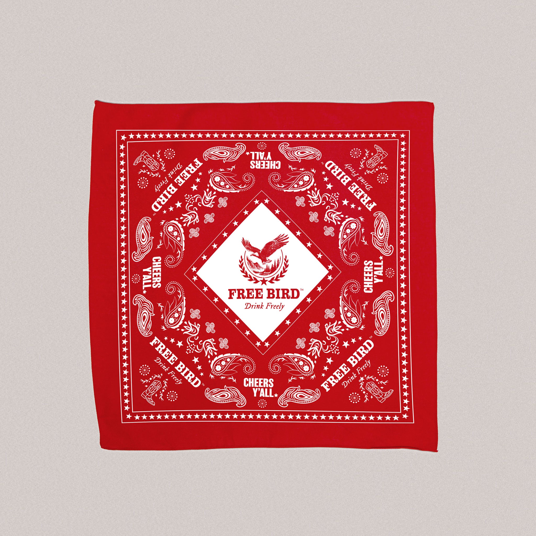 Free Bird Red Bandana